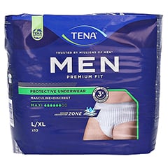 TENA MEN Premium Fit Inkontinenz Pants Maxi L/XL 10 Stück - Vorderseite