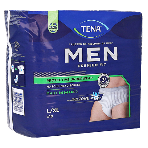TENA MEN Premium Fit Inkontinenz Pants Maxi L/XL 10 Stück