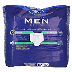 TENA MEN Premium Fit Inkontinenz Pants Maxi L/XL 10 Stück - Rückseite