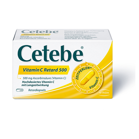 Cetebe Vitamin C Retard 500mg 180 Stück