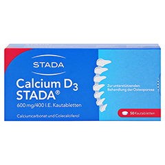 Calcium D3 STADA 600mg/400 I.E. 50 Stck N2 - Vorderseite
