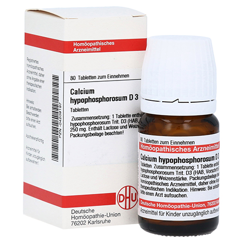 CALCIUM HYPOPHOSPHOROSUM D 3 Tabletten 80 Stck N1