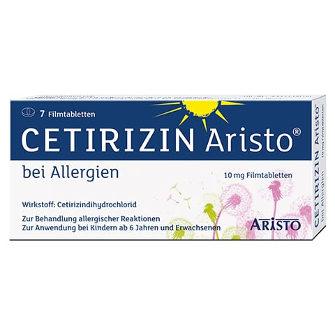 Cetirizin Aristo bei Allergien 10mg 7 Stück
