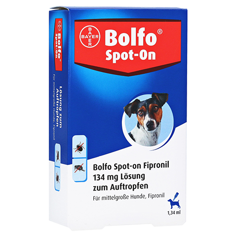 BOLFO Spot-On Fipronil 134 mg Lsg.f.mittelgr.Hunde 3 Stck