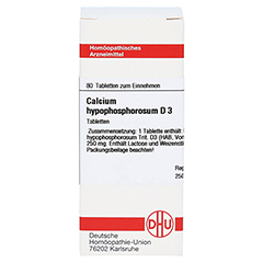CALCIUM HYPOPHOSPHOROSUM D 3 Tabletten 80 Stck N1 - Vorderseite