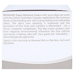 BIOMARIS deep moisture cream ohne Parfum 50 Milliliter - Linke Seite