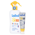 LADIVAL Kinder Sonnenschutz Spray LSF 50+ + gratis Ladival Aktiv Sonnenschutz für Gesicht und Lippen 200 Milliliter