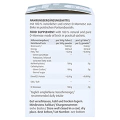 NATURAL D-Mannose 2000 mg Pulver Beutel 30x2 Gramm - Rechte Seite