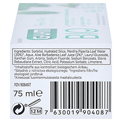 GUM Bio Zahnpasta fresh mint 75 Milliliter - Linke Seite