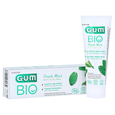 GUM Bio Zahnpasta fresh mint 75 Milliliter