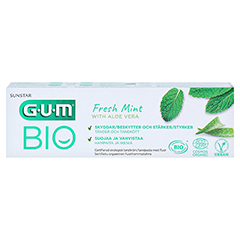 GUM Bio Zahnpasta fresh mint 75 Milliliter - Rückseite