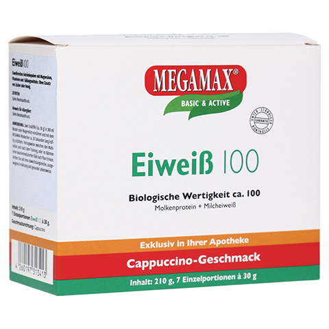 EIWEISS 100 Cappuccino Megamax Pulver 7x30 Gramm