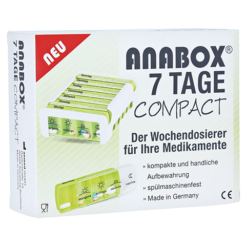 ANABOX Compact 7 Tage Wochendosierer grn/wei 1 Stck