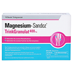MAGNESIUM SANDOZ Trinkgranulat 400 mg Beutel 18 Stck - Rckseite