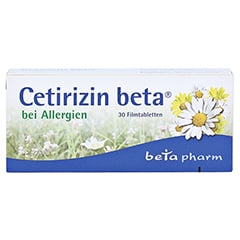 Cetirizin beta 30 Stück - Vorderseite