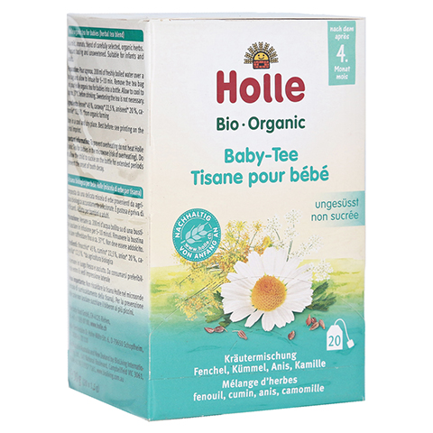 HOLLE Bio Baby-Tee Aufgussbeutel 20x1.5 Gramm