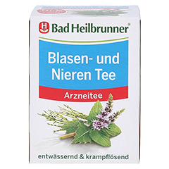 BAD HEILBRUNNER Blasen- und Nieren Tee Filterbeut. 8x1.75 Gramm - Vorderseite