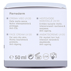 WIDMER Remederm Gesichtscreme UV 20 leicht parfm. 50 Milliliter - Linke Seite