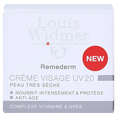 WIDMER Remederm Gesichtscreme UV 20 leicht parfm. 50 Milliliter - Rckseite