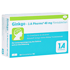 GINKGO-1A Pharma 40 mg Filmtabletten 60 Stck N2
