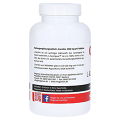 MEGAMAX L-Carnitin 1000 mg Tabletten 60 Stck - Rckseite