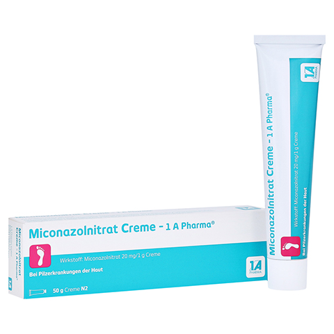 MICONAZOLNITRAT Creme-1A Pharma 50 Gramm N2