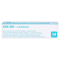 ASS 500-1A Pharma Tabletten 20 Stck - Oberseite