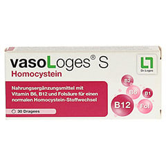 VASOLOGES S Homocystein Dragees 30 Stck - Vorderseite