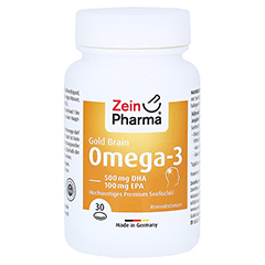 Omega-3 Gold Gehirn DHA 500mg/EPA 100mg 30 Stck
