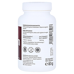 GLYCIN 500 mg in veg.HPMC Kapseln ZeinPharma 120 Stck - Rechte Seite