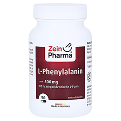 L-PHENYLALANIN 500 mg veg.HPMC Kaps.Zein Pharma 90 Stck