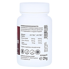 L-THEANIN Natural 250 mg Kapseln ZeinPharma 90 Stück - Rechte Seite