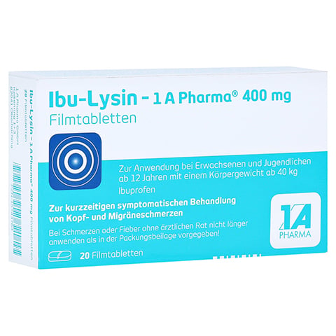 Ibu-Lysin 1A Pharma 400mg 20 Stück