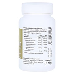 CURCUMIN-TRIPLEX3 500 mg/Kap.95% Curcumin+BioPerin 40 Stck - Rechte Seite