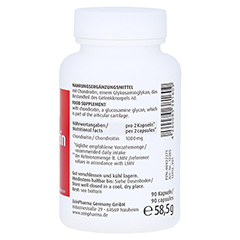 Chondroitin 500 mg Kapseln 90 Stück - Rechte Seite