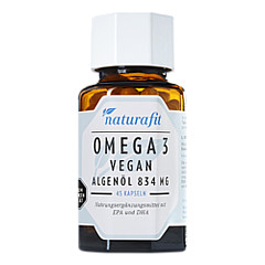 NATURAFIT Omega-3 vegan Algenl 834 mg Kapseln