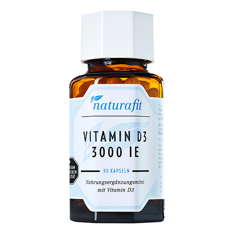 NATURAFIT Vitamin D3 3000 I.E. Kapseln 90 Stck