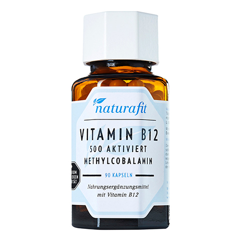 NATURAFIT Vitamin B12 500 g aktiviert Kapseln 90 Stck
