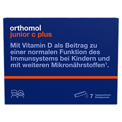 Orthomol Junior C Plus Direktgranulat Himbeer/Limette 7 Stück