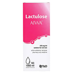 Lactulose AIWA 670mg/ml Lsung zum Einnehmen 1000 Milliliter N3 - Rckseite