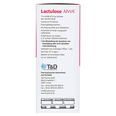 Lactulose AIWA 670mg/ml Lsung zum Einnehmen 1000 Milliliter N3 - Rechte Seite