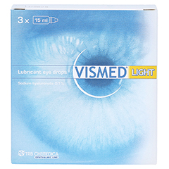 VISMED light Augentropfen 3x15 Milliliter - Vorderseite