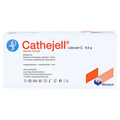 CATHEJELL Lidocain C steriles Gleitgel ZHS 8,5 g 25 Stück - Vorderseite