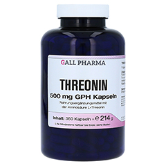 THREONIN 500 mg GPH Kapseln 360 Stck