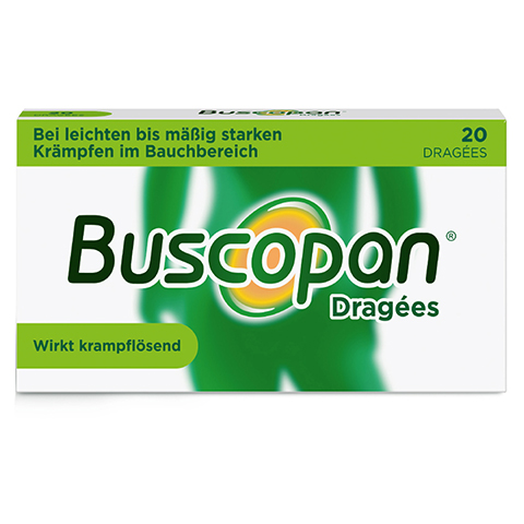 Buscopan Dragees 20 Stk. bei Bachschmerzen und Bauchkrämpfen 20 Stück N1