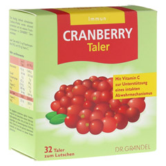 Cranberry Cerola Taler Grandel 32 Stück