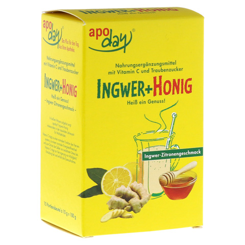 Apoday Ingwer + Honig mit Zitronengeschmack 10x10 Gramm