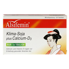ALSIFEMIN Klima-Soja plus Calcium D3 Tabletten 30 Stück - Vorderseite