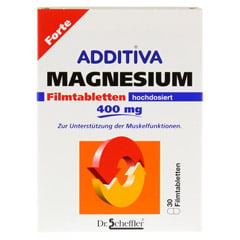 ADDITIVA Magnesium 400 mg Filmtabletten 30 Stück - Vorderseite