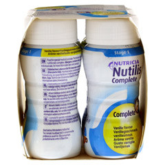 NUTILIS Complete Vanille Geschmack flssig 4x125 Milliliter - Linke Seite